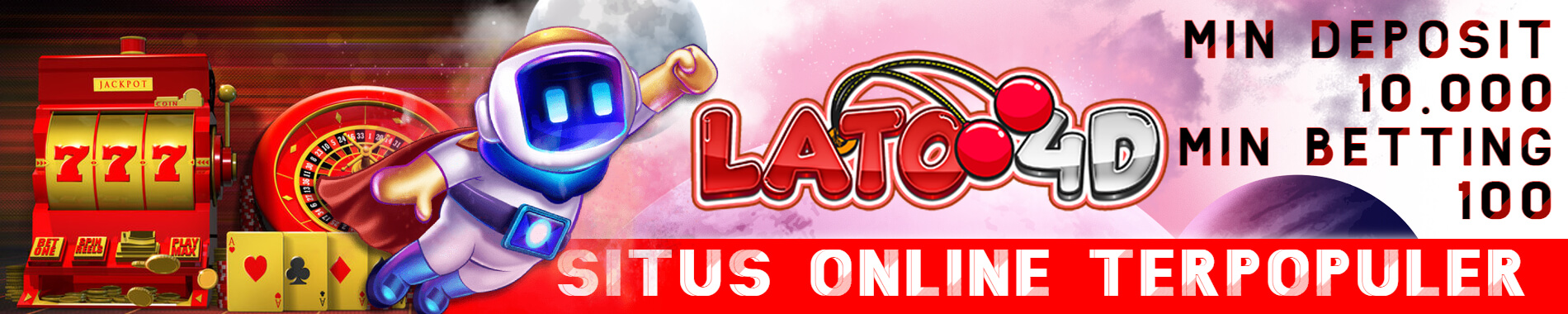 SITUS ONLINE TERPOPULER BONUS 100%